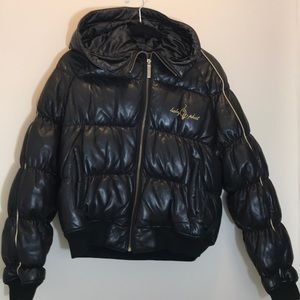 BabyPhat Leather Jacket Size M